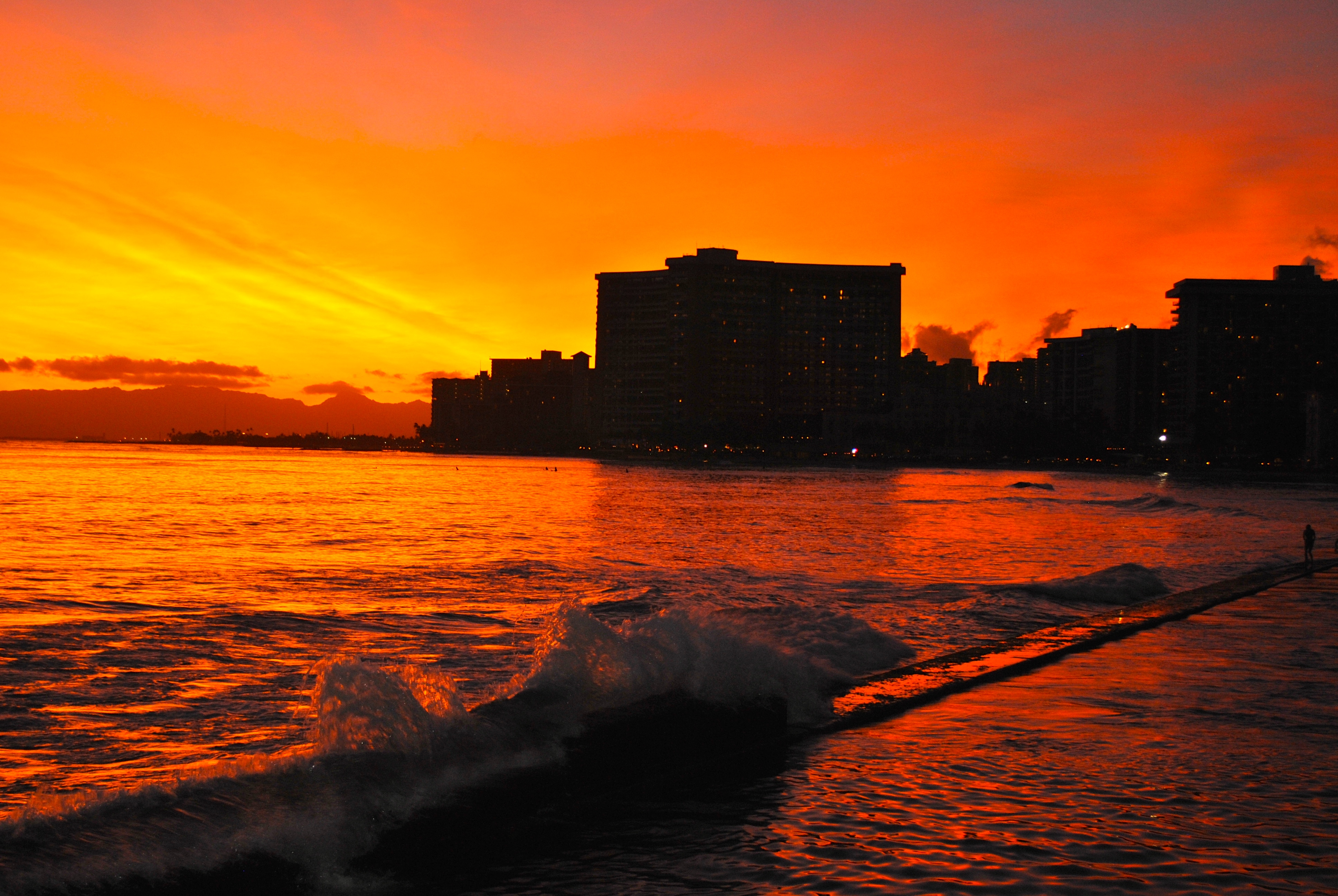 Sunset on Fire